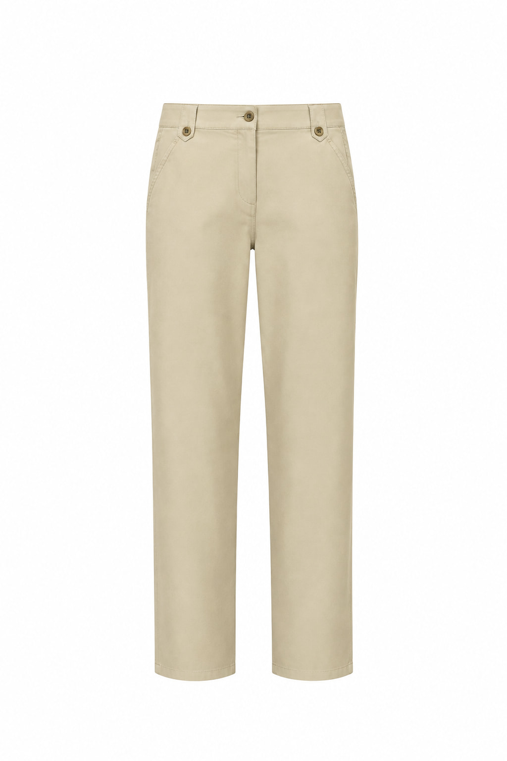 Pantalon beige à jambes droites